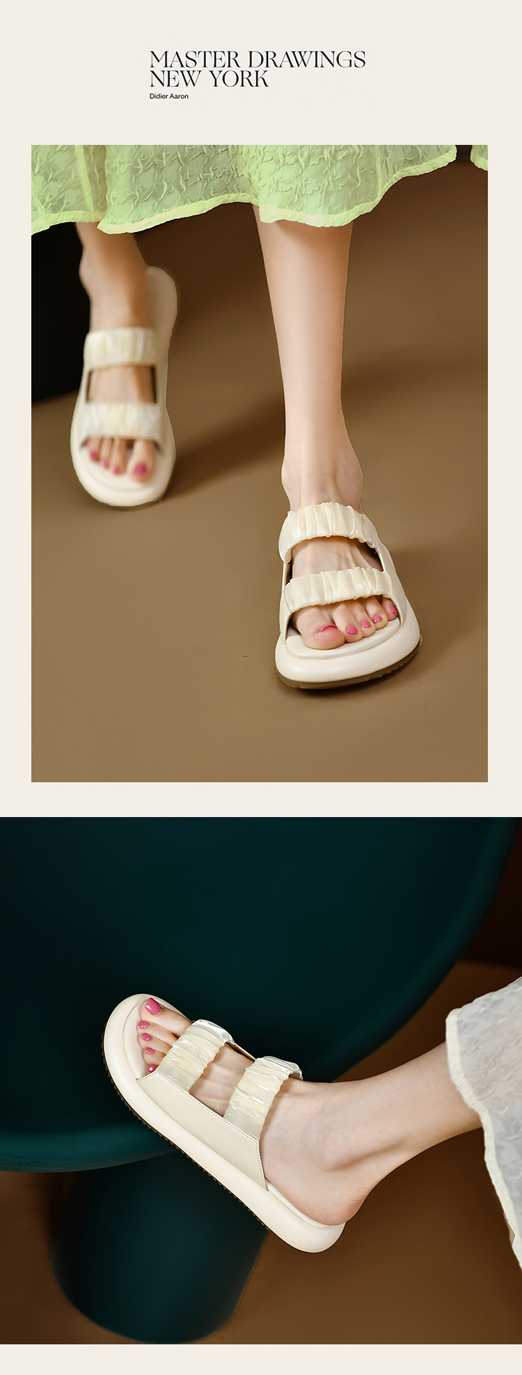 Sandálias e chinelos femininos para o verão, novos, casuais, para grávidas, com sola grossa e antiderrapante, estilo Fairy Wind, sandálias de praia_voghion.com