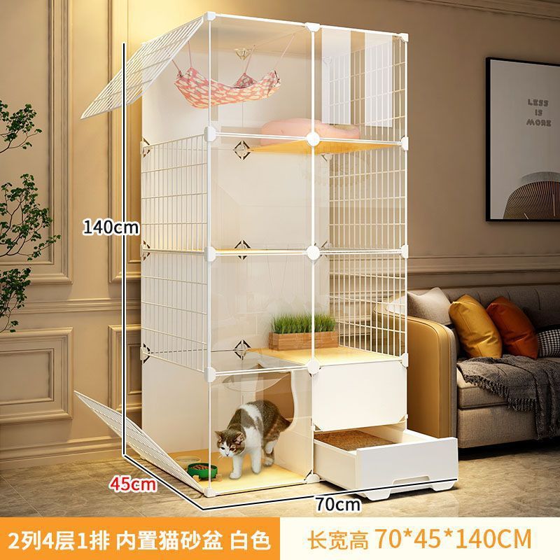 猫ケージ家庭用屋内猫砂盆一体猫別荘猫小屋猫舎猫屋トイレ超巨大自由空間|undefined