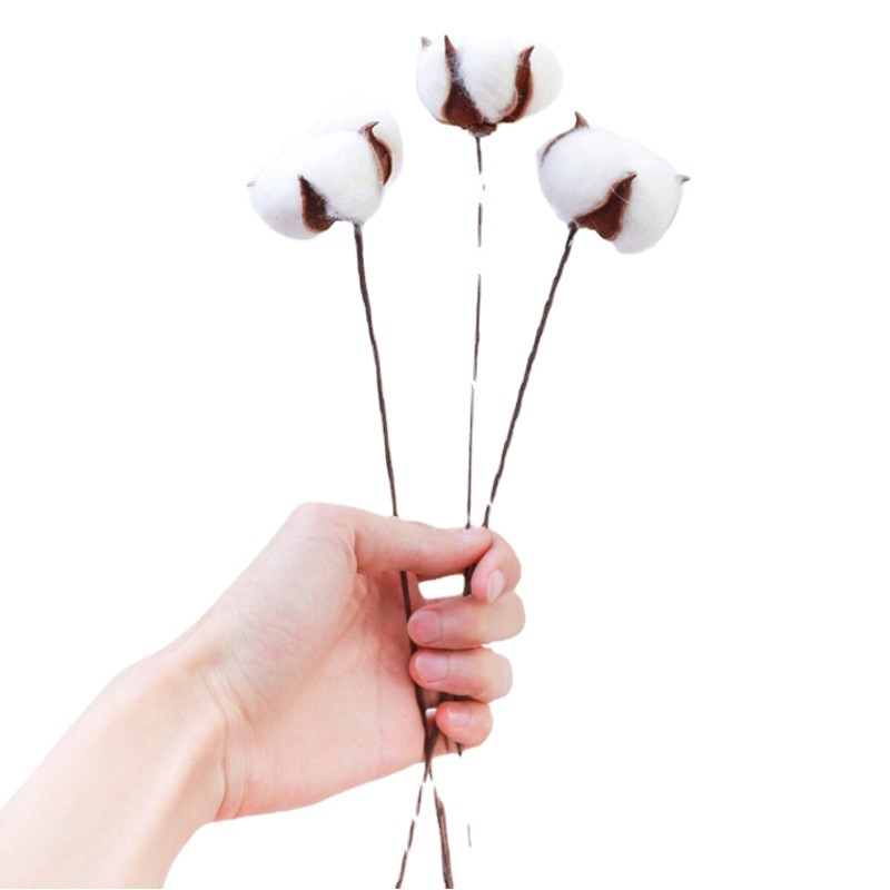 Yongsheng algodón artificial solo kapok ramo de flores secas decoración del hogar foto accesorios arreglos florales 10 unids/mango