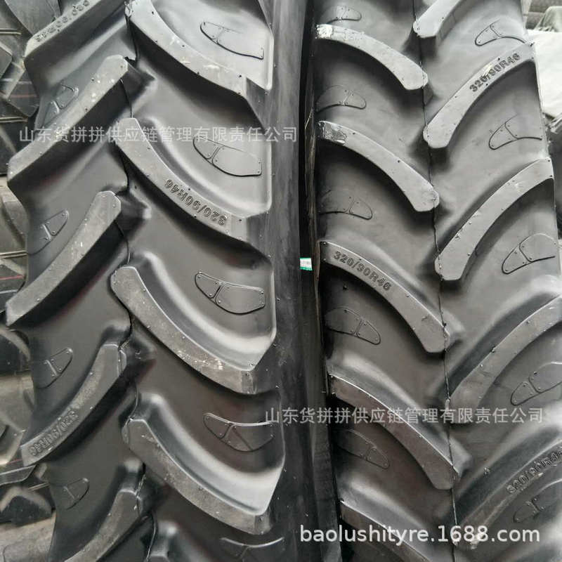 320/90R46   农用拖拉机 打药机真空轮胎 人字花纹