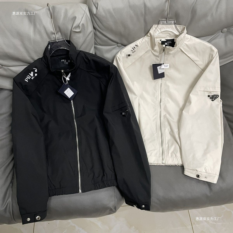 Cross-Border Popular American-Style Spring Men's Stand-Collar Jacket, Stylish Triangle Coat, Versatile Casual High-Quality Black Jacket Cross-Border Popular American-Style Spring Men's Stand-Collar Jacket, Stylish Triangle Coat, Versatile Casual High-Quality Black Jacket