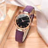 Fashionable trend starry sky, watch for leisure, bracelet, set, Korean style, simple and elegant design