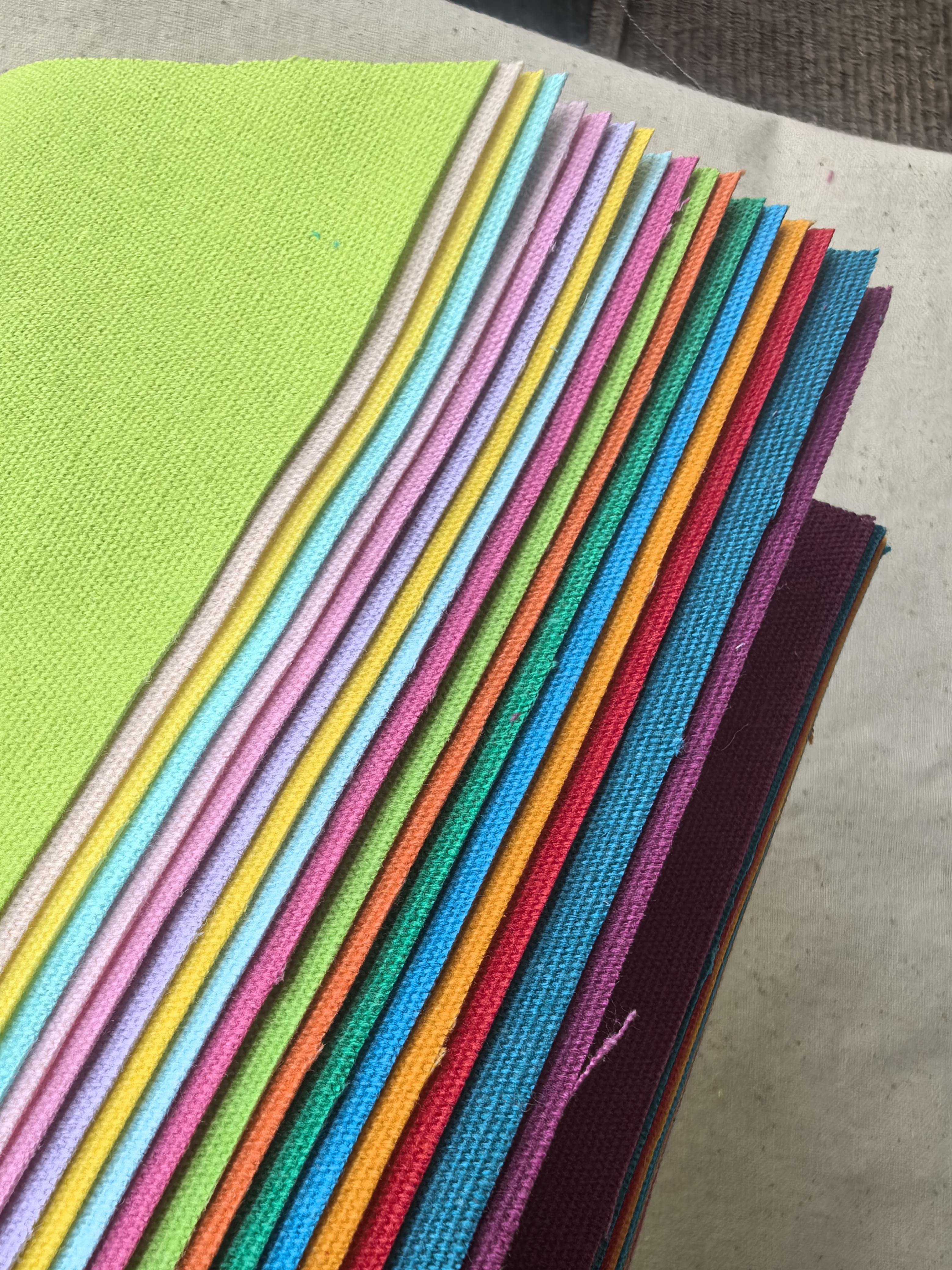 Tejido primero cabeza de tela tela mano muñeca ropa de tela de 100 colchones tela de lona image 16