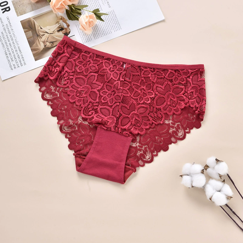 Высокий пояс lace shaping трусики, дышащий хлопковый гелле, подъем бедер, плюс-размеры