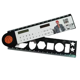 计算器;尺子;笔筒