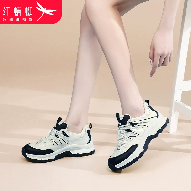 Красная стрекоза Shoes, высокие спортивные обувь платформа наружное скалолазание, осень
