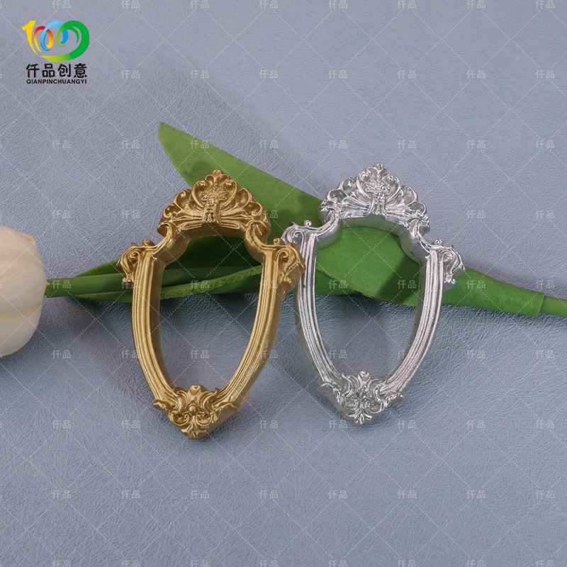 Retro Baroque Photo Frame Decoration Accessories DIY Resin Jewelry Accessories Cream Glue Mobile Phone Case Material Small Toys