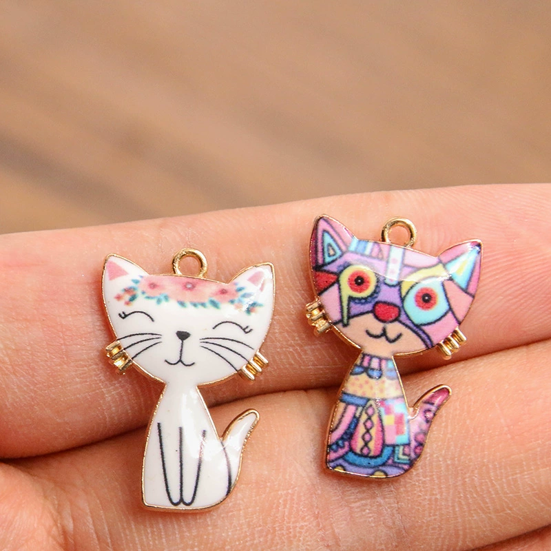 Metal accessory, accessories, pendant, 13 colors, 17×26mm