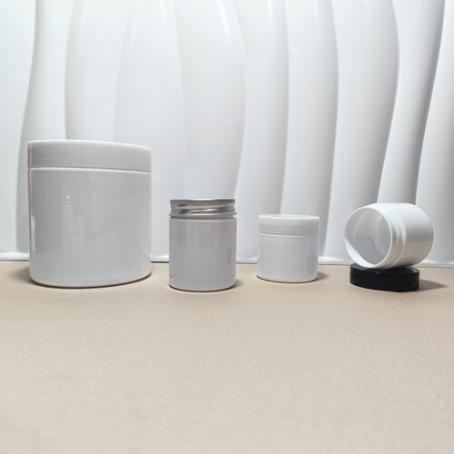PET white wide-mouth jar 30g 50g 500g cream jar eye cream hair mask container plastic refill bottle
