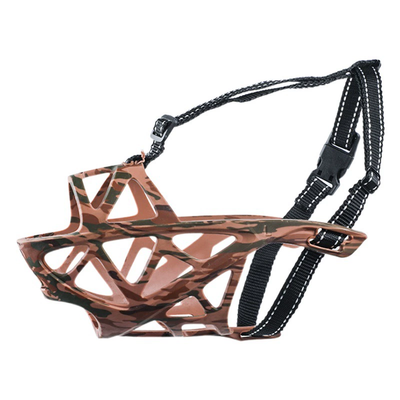 Amazon Dog поставляет регулируемую защиту от укусов и поедания Собачий рот Маска для собак трансграничная морда собаки