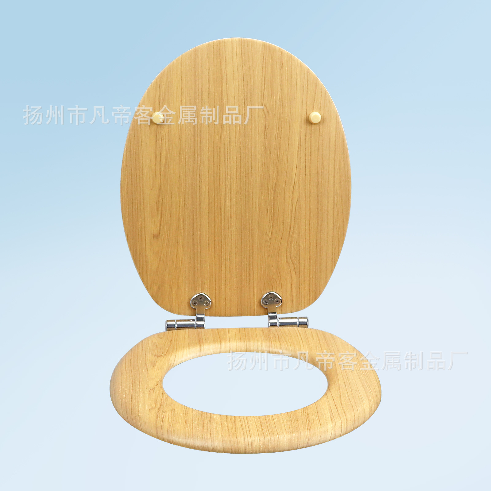 Fábrica directa placa de densidad de madera MDF cubierta de inodoro pvc pegado correa de roble caída lenta