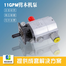 11PGM树墩劈柴机泵自动劈木设备齿轮泵3000PSI液压劈木机泵泵头