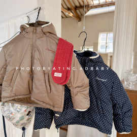 2025童装冬装儿童韩版面包服连帽棉衣女童冬款男童外套棉服6731