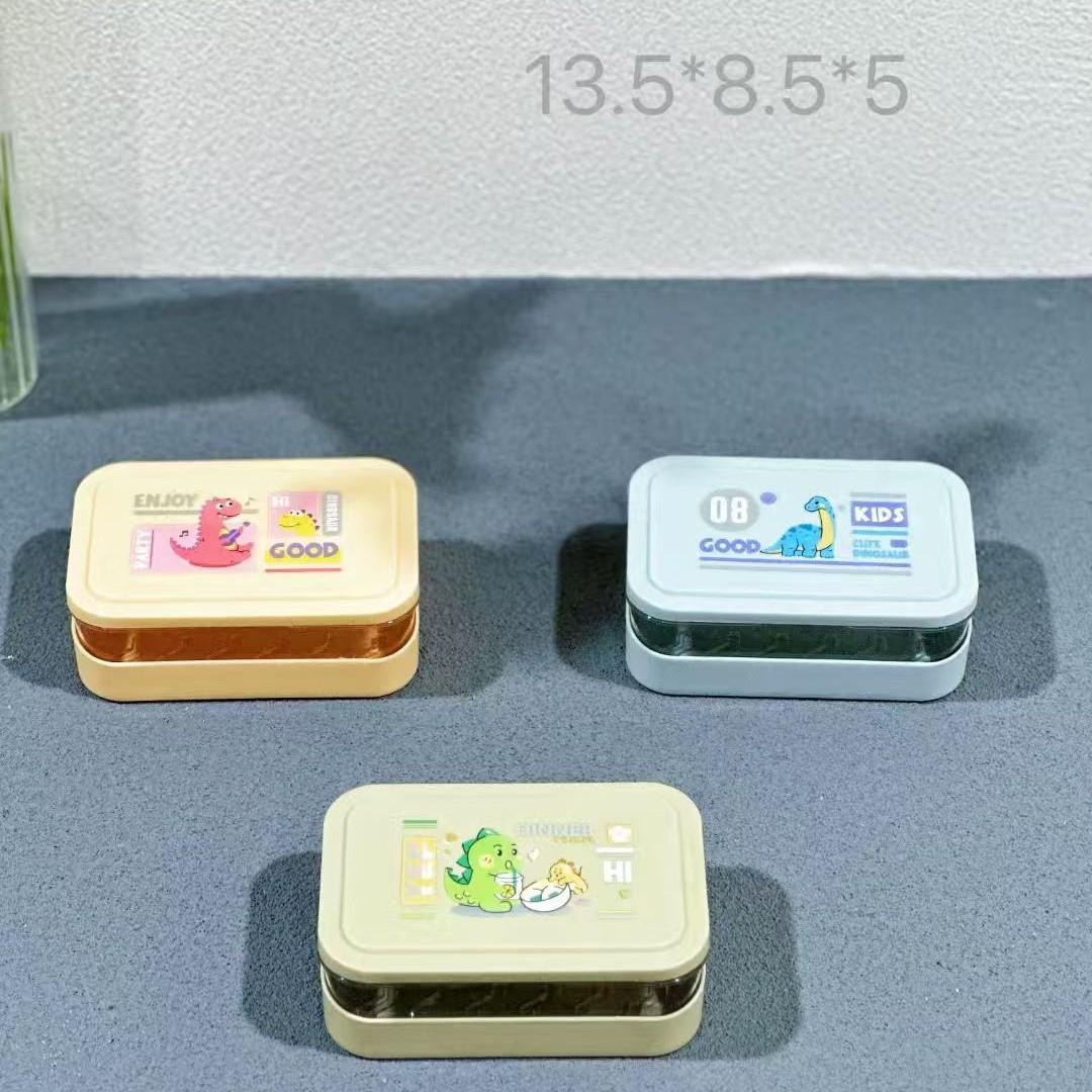 17 tipos de caja de jabón - 2 caja de jabón de lujo ligera creativa con cubierta caja de drenaje caja de jabón Yiwu 2 yuanes tienda al por mayor