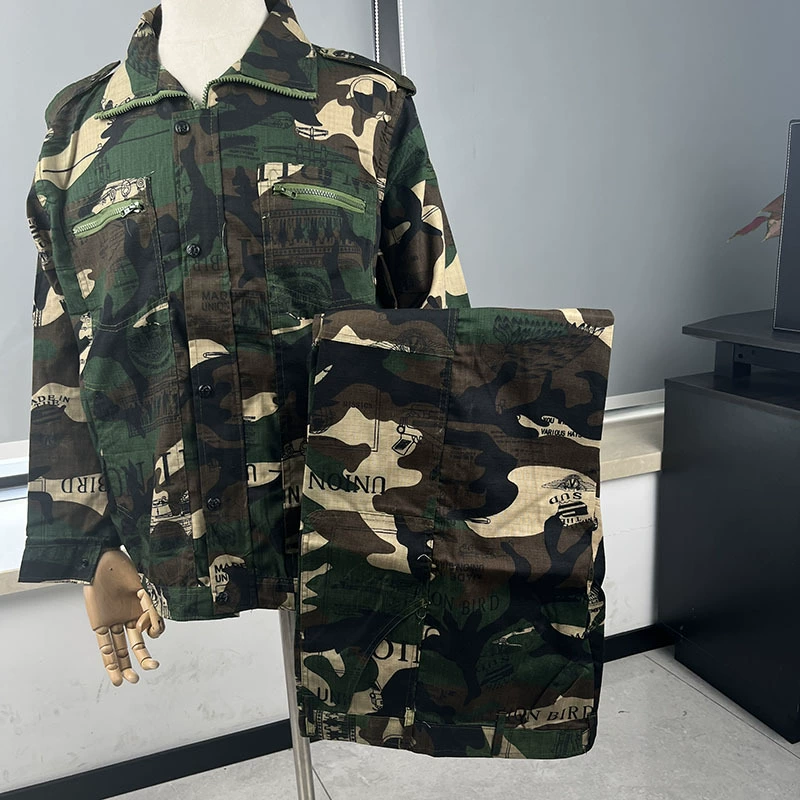 Men's summer cotton thin overall, camouflage jacket