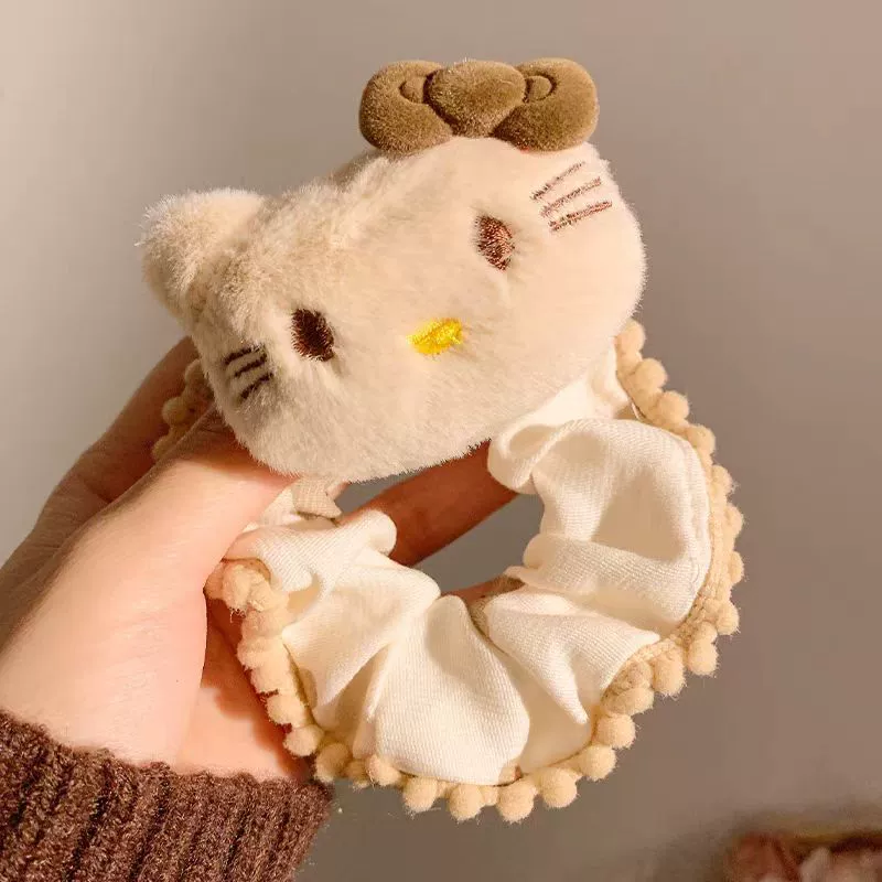 Китти кот заколка женская мультяшная милая девушка боковой BB-зажим, ученица сладкая верёвка для волос новый аксессуар