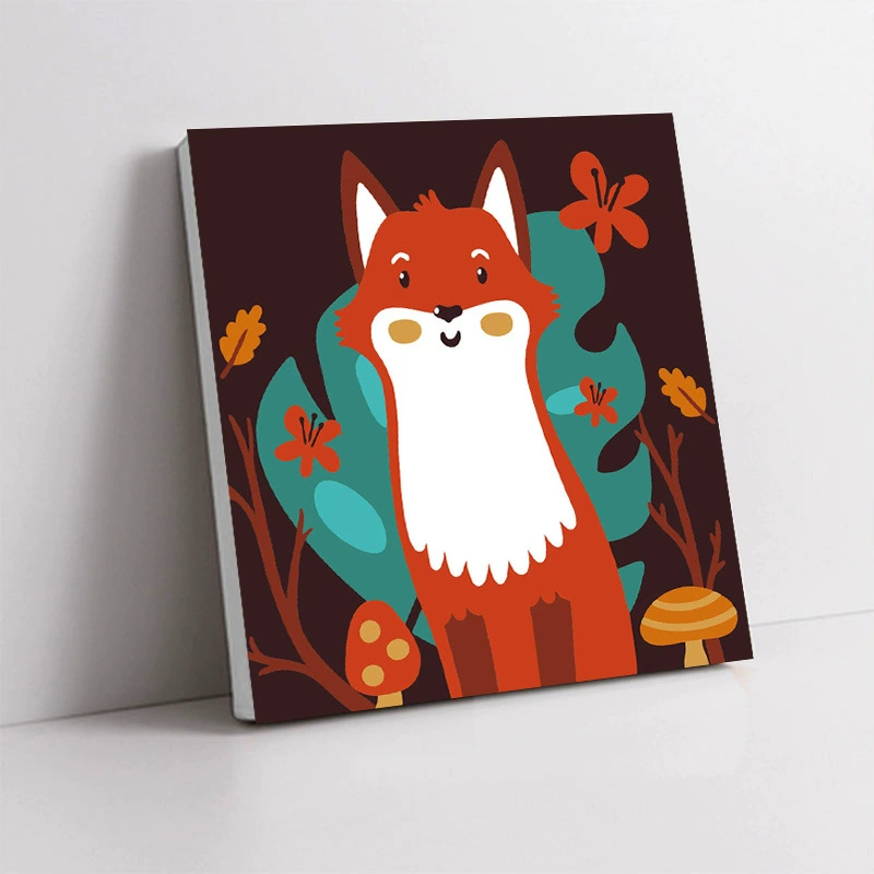Handmade Acrylic Canvas Art Print, Square 20×20 / 30×30 cm, Sealed Backing, Giftable Designs