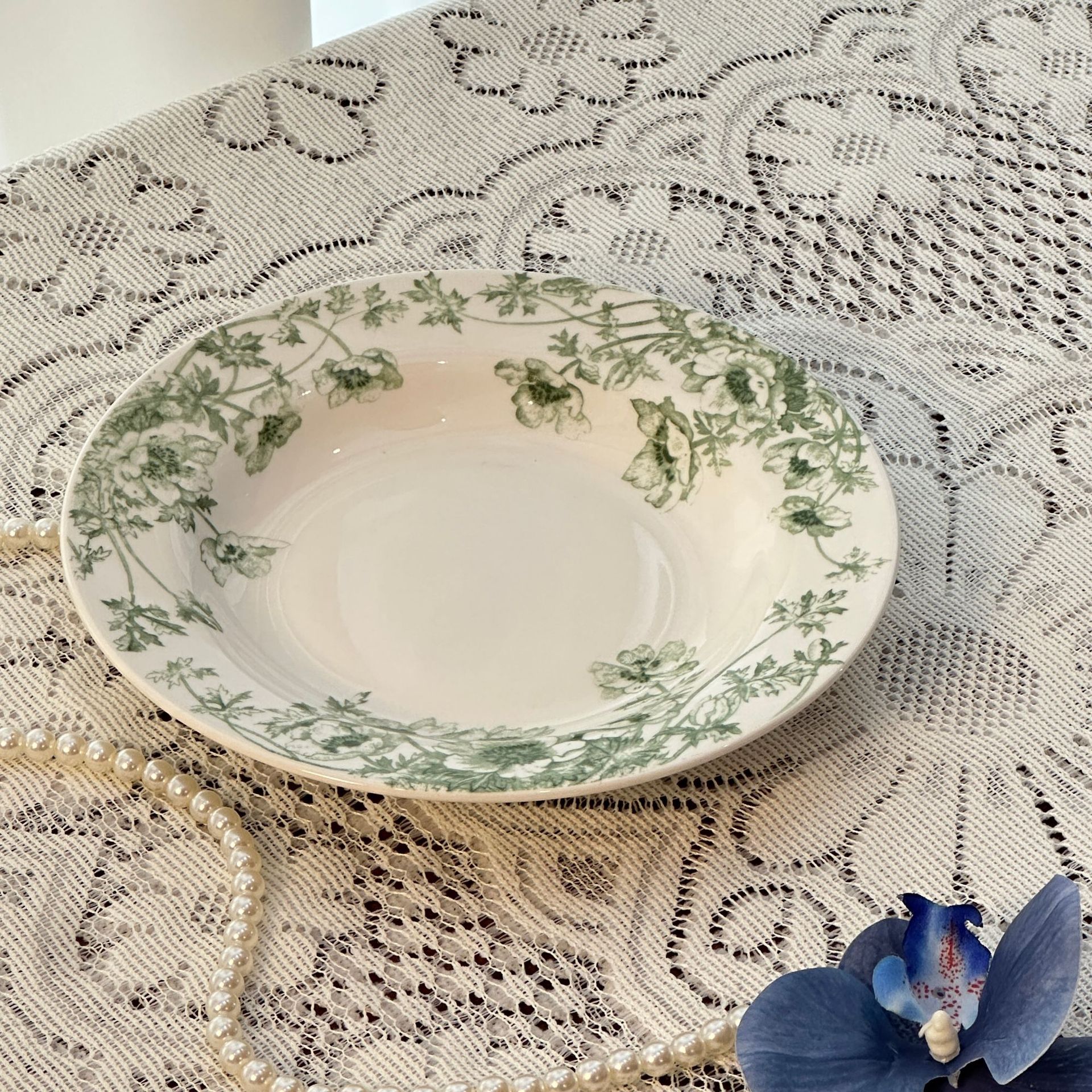 F- 8inch 수프 플레이트-그린