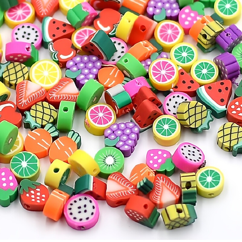 10mm Soft Clay Beads Fruit Lemon Strawberry Grape Mixed Style DIY Bracelet Phone Chain Beads Loose Beads Wholesale 10mm Soft Clay Beads Fruit Lemon Strawberry Grape Mixed Style DIY Bracelet Phone Chain Beads Loose Beads Wholesale