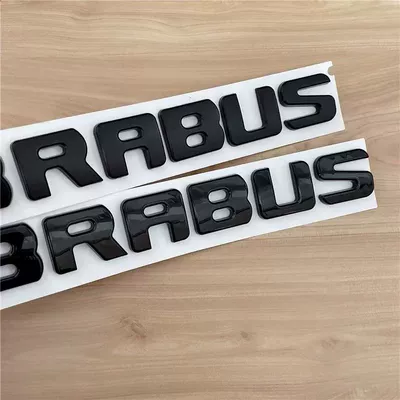 modifications: Barbus lettering, black – Car logo