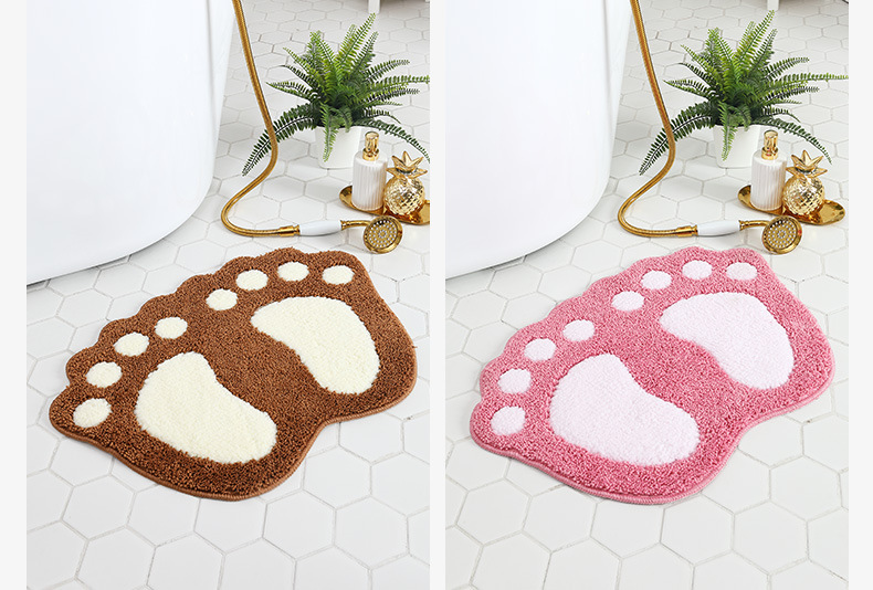 Fashion Footprint Polyester Fiber (polyester) Floor Mat display picture 1