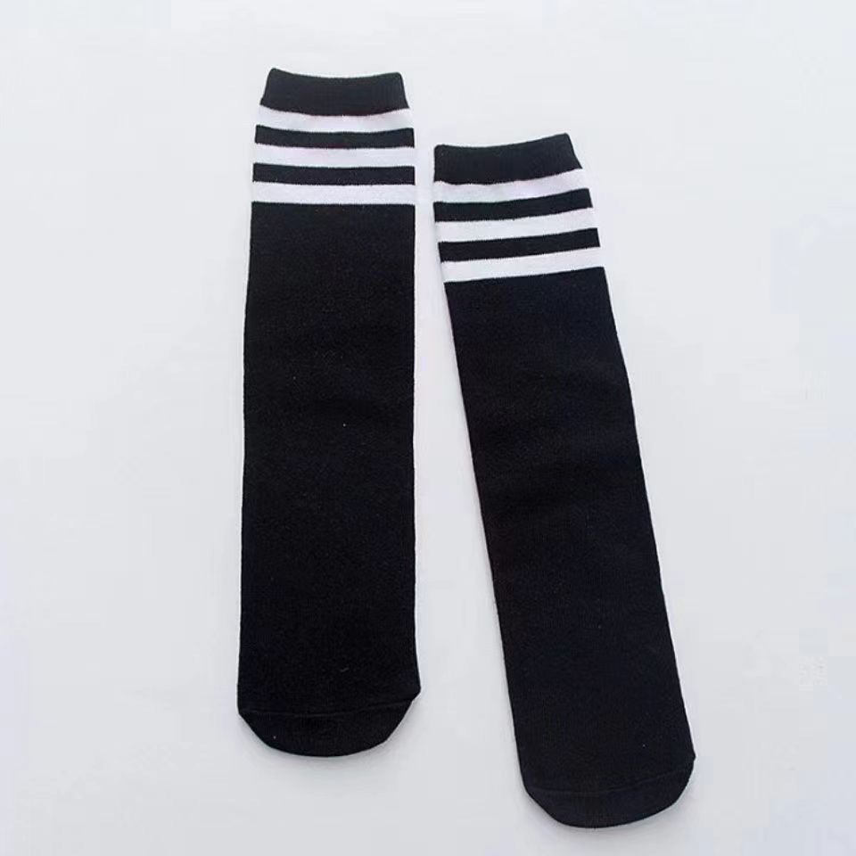 50cm children‘s football socks long tube student socks children‘s day performance sports uniform matching socks two bars children