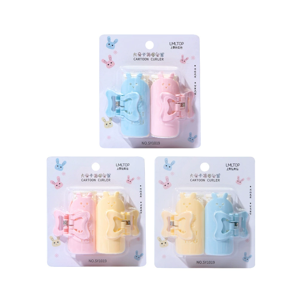 Kазу Cartoon Style Curlers, Два ленивых завивальника, Воздушные заколки для локонов, Инструменты для укладки волос