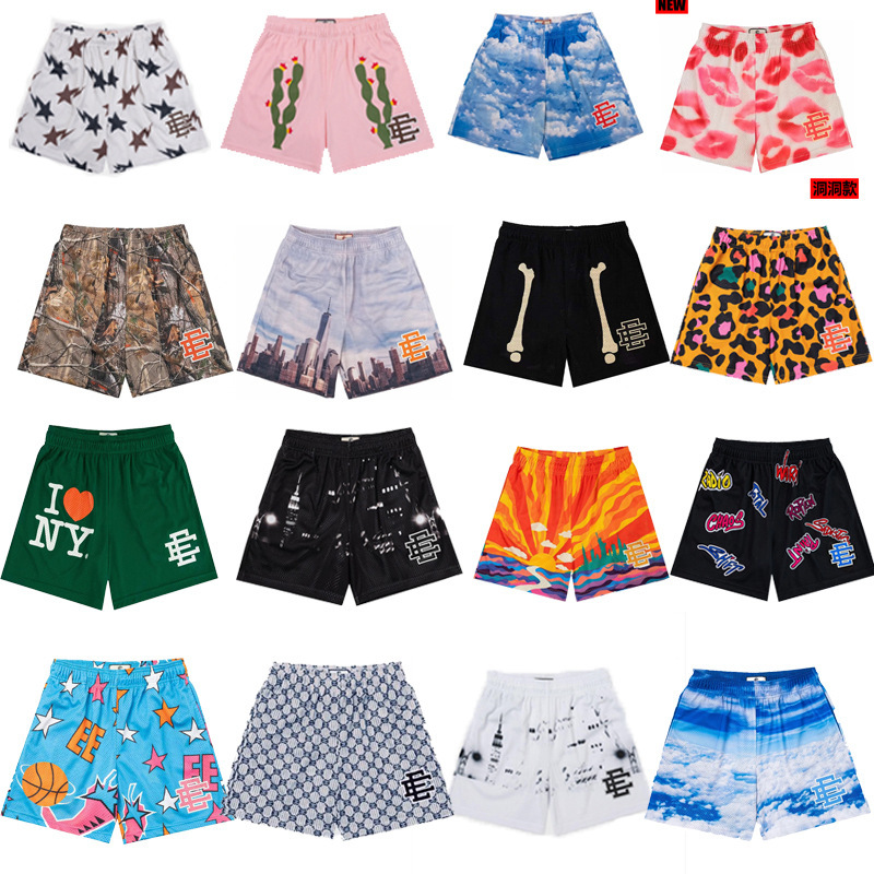 American Eric Emanuel Ee Shorts Men's and Women's Mesh Quick-Drying Quarter-Length Sports Basketball Pants