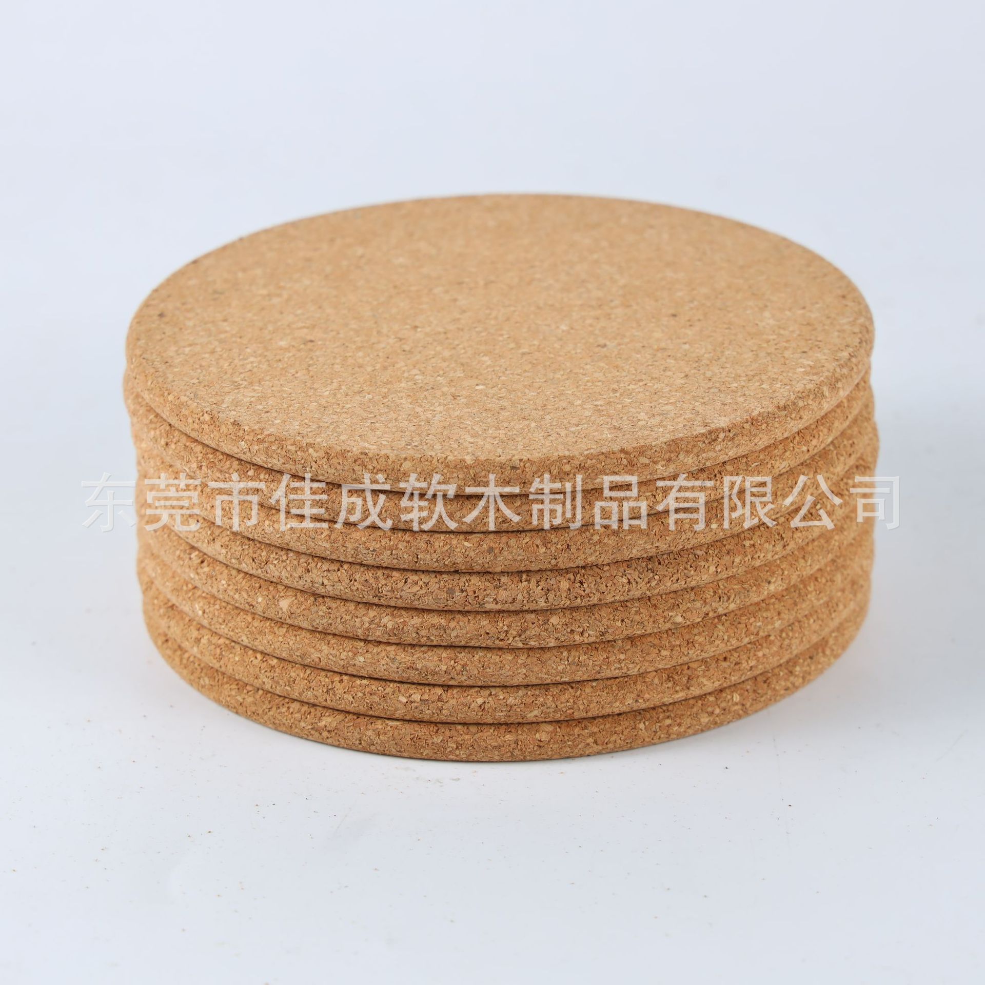 Cuadrado redondo corcho posavasos ribete natural corcho olla estera antideslizante estera aislamiento térmico estera muestra gratis