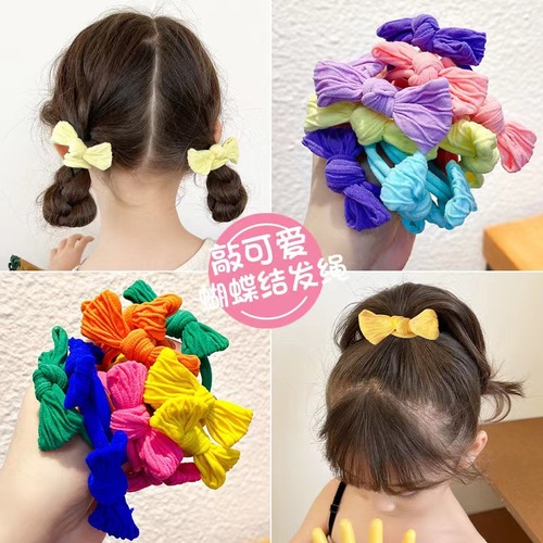 Candy color bow headband hairband wholesale girls hair rubber band ins high-looking children's hair accessories hairband