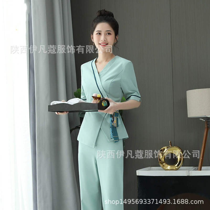 Весенний и осенний новый темперамент косметолог оздоровительный клуб педикюр ножная ванна техник рабочая одежда женский элитный салон красоты набор