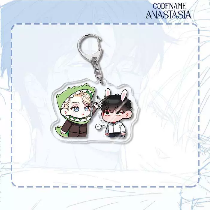 Acrylic Keychain (Codename Anastasia) Double-Sided 6 cm, Cute Character Pendant