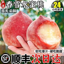顺丰春雪水蜜桃新鲜水果整箱包邮孕妇脆桃毛桃冬桃子现货当季5斤
