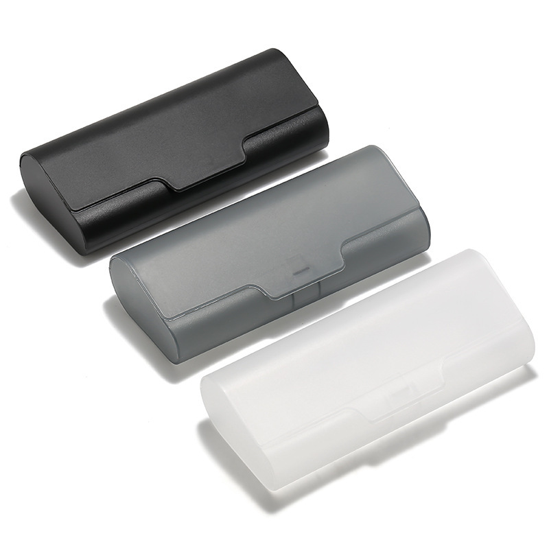 Ultra-Light Portable Plastic Glasses Case, Frosted Translucent Reading Glasses Case, Simple Solid Color Flip-Top Glasses Storage Box Ultra-Light Portable Plastic Glasses Case, Frosted Translucent Reading Glasses Case, Simple Solid Color Flip-Top Glasses Storage Box