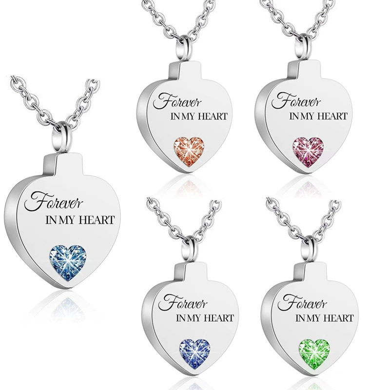 Популярный на Amazon кулон в форме сердца для хранения праха, памятный подарок для родственников, урна для шерсти питомца, подвеска-флакон для духов