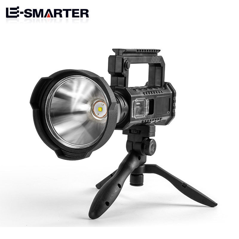 Transfronterizo nuevo multifunción recargable P50 reflector linterna de luz fuerte al aire libre de alta potencia USB Lámpara de soporte de mano