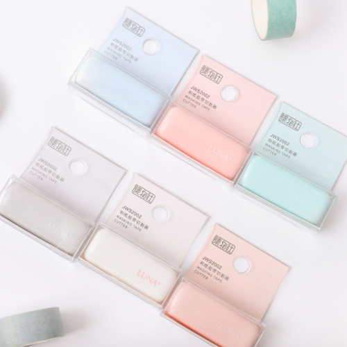 Collective of Wenxi and Paper Tape Cutter Cute Japanese Style Cutting and Paper Craft Notebook Clips Office Handwriting Tools