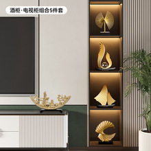 轻奢家居酒柜装饰品摆件客厅玄关办公室工艺品摆设乔迁开业礼品