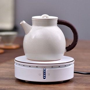 Deming Hall Gentleman White Cat's Eye Generation Electric Ceramic Stove Smart Home Quiet Mini Tea Stove Iron Pot Silver Pot Water Boiler