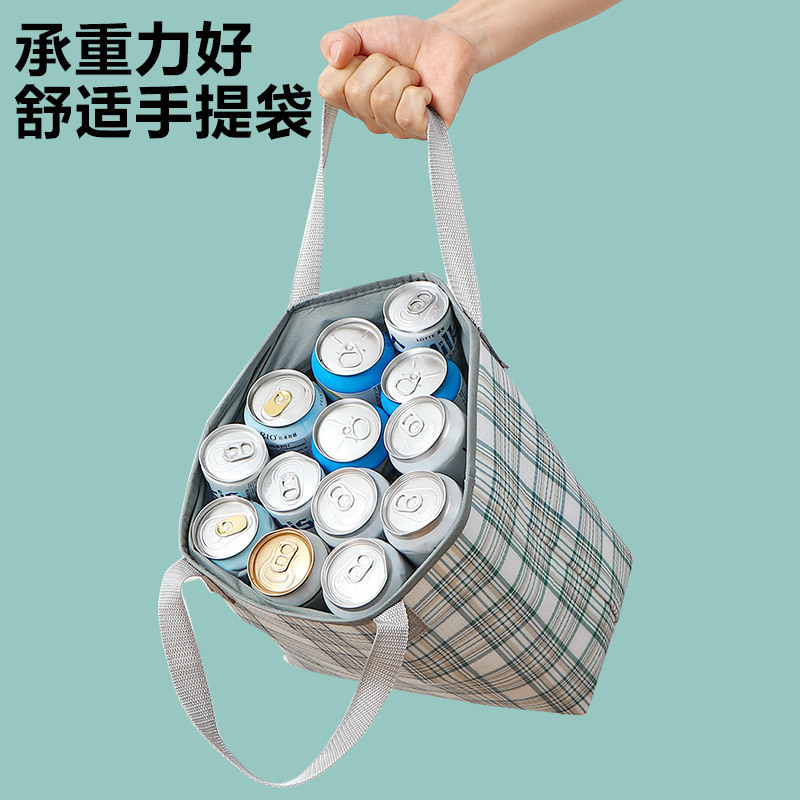 保温袋厚いアルミ箔サラリーマン高颜値弁当袋保温手提げピクニックバッグ冷蔵袋|undefined