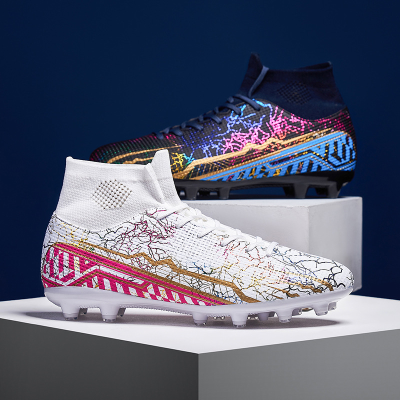 ShoeGlobe Cross-Border Mandarin Duck Football Men's Broken AG Long Nails Youth Children's Sports Boys' Elementary School Training_voghion.com