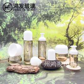 新款现货套装瓶30ml40ml100ml120ml水乳精华瓶30g50g膏霜瓶钻石盖