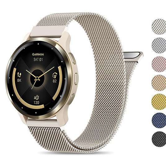 Suitable for Garmin Venu Compatible with Forerunner 570/265/ 255m Lanis Metal Watch Strap