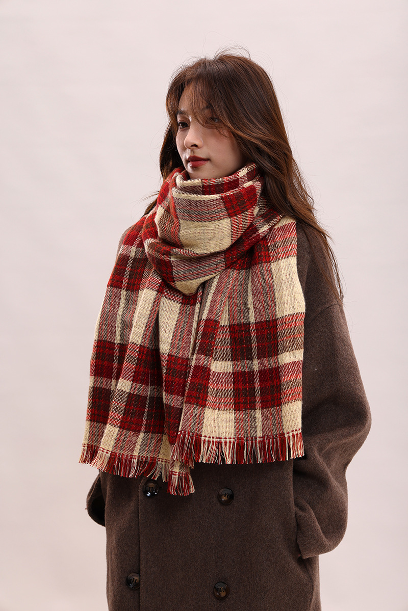 Couple Winter Thickened Versatile Student Giving Boyfriend Birthday Gift 2024 New High end Luxury Scarf_voghion.com