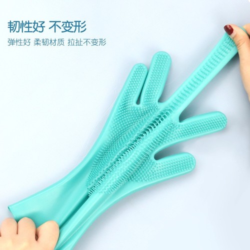 Pet Bath Gloves Dog and Cat Anti-Scratch and Anti-Bite Cleaning Supplies Dog and Cat Golden Retriever Bath Massage Brush 6