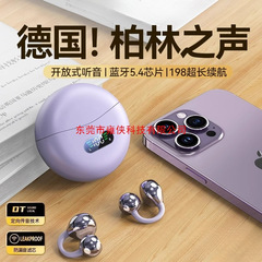 柏林之声蓝牙耳机骨传导不入耳2025新款无线开放耳夹式运动长续航