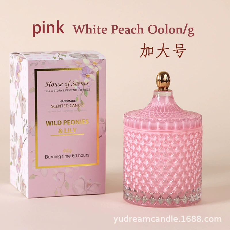 Aromatherapy Candle Glass Candy Jar Ornaments Aromatherapy Decorative Gifts European-style Oversized Indoor Incense Wedding Romantic
