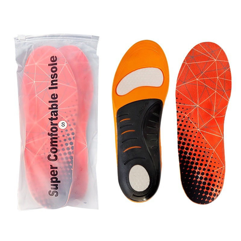 New Arch Support Sports Insoles for Men and Women Breathable Shock-Absorbing Flat Foot Correction Insoles Wholesale Factory Sales