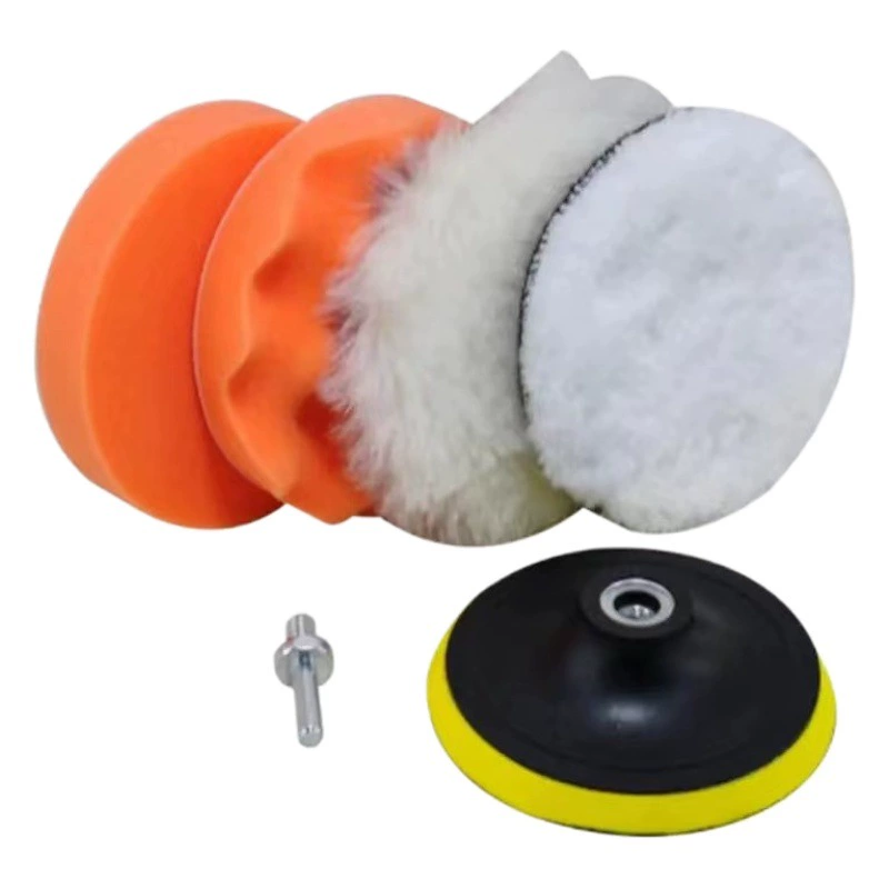 Трансграничная автомобильная красота полировка воск 6 шт. Набор губчатая пластина для распечатки дисков