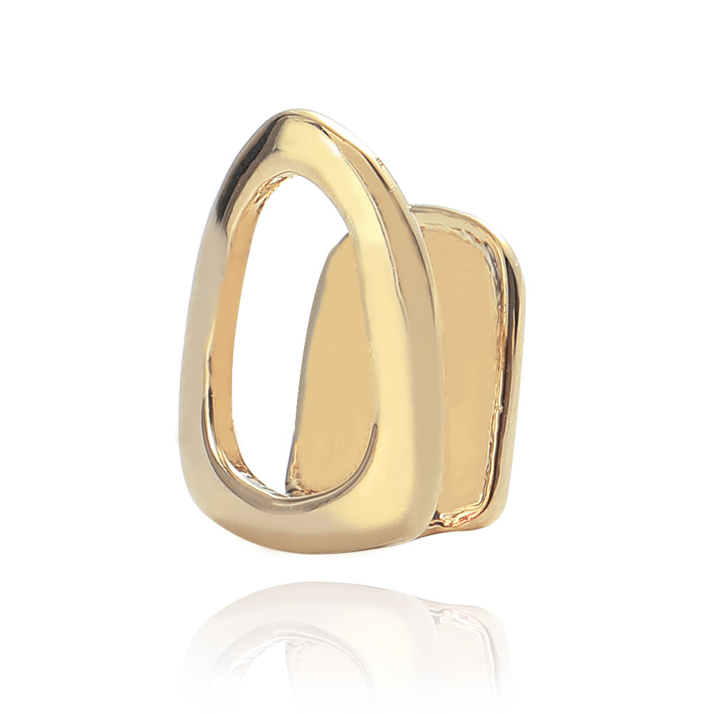 European and American braces, hip-hop hollow single gold toothpick Halloween hip-hop costume accessories direct cross-border manufacturer sales